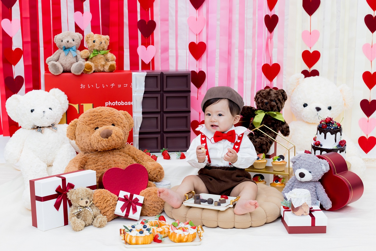 大きなチョコとくまさん撮影会