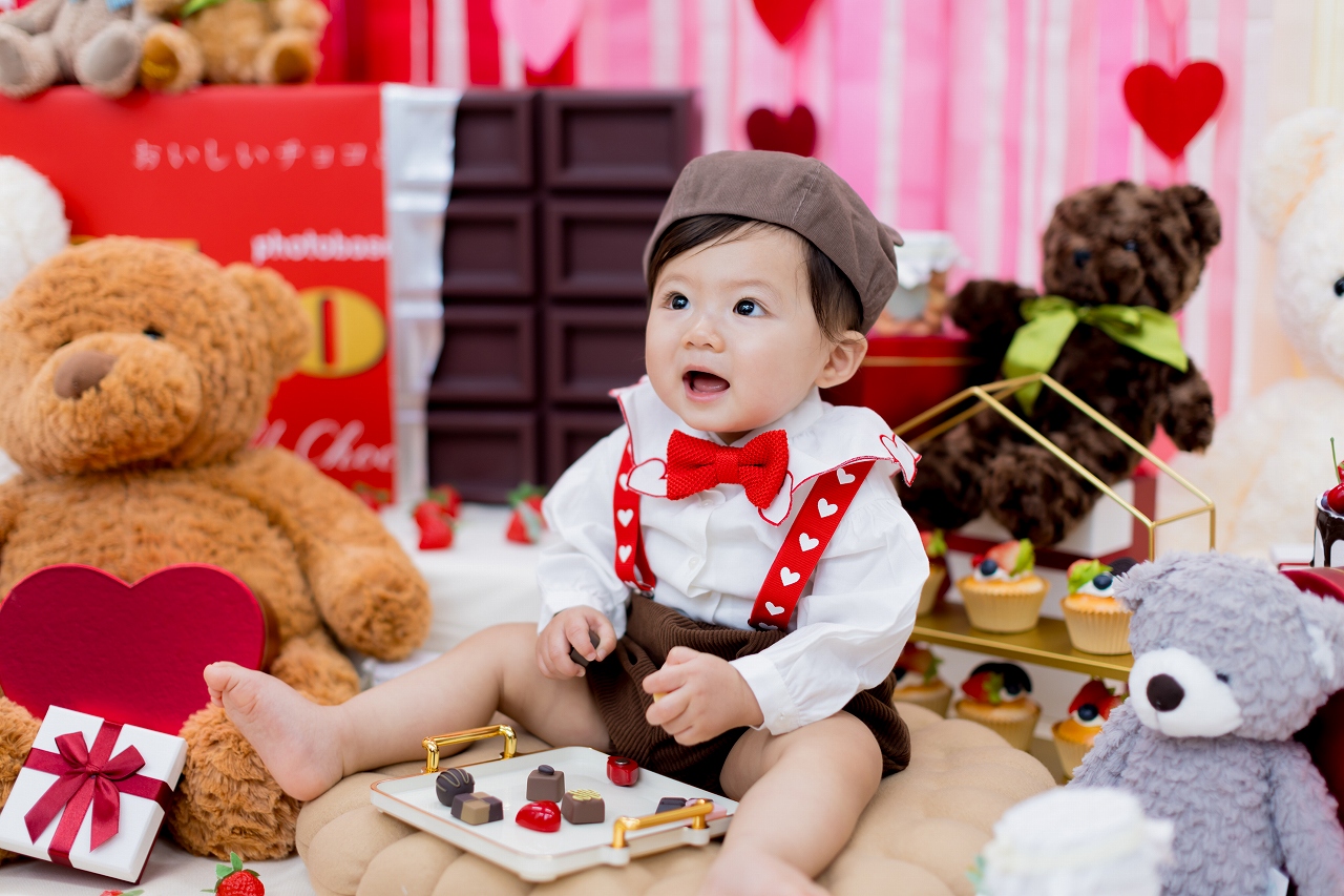 大きなチョコとくまさん撮影会