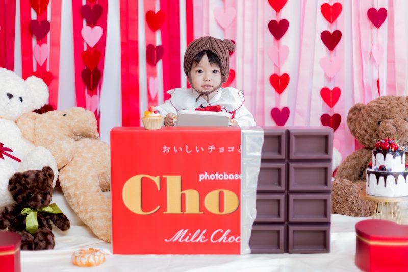 大きなチョコとくまさん撮影会